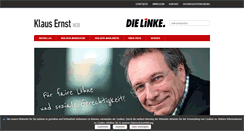 Desktop Screenshot of klaus-ernst-mdb.de