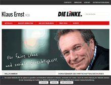 Tablet Screenshot of klaus-ernst-mdb.de